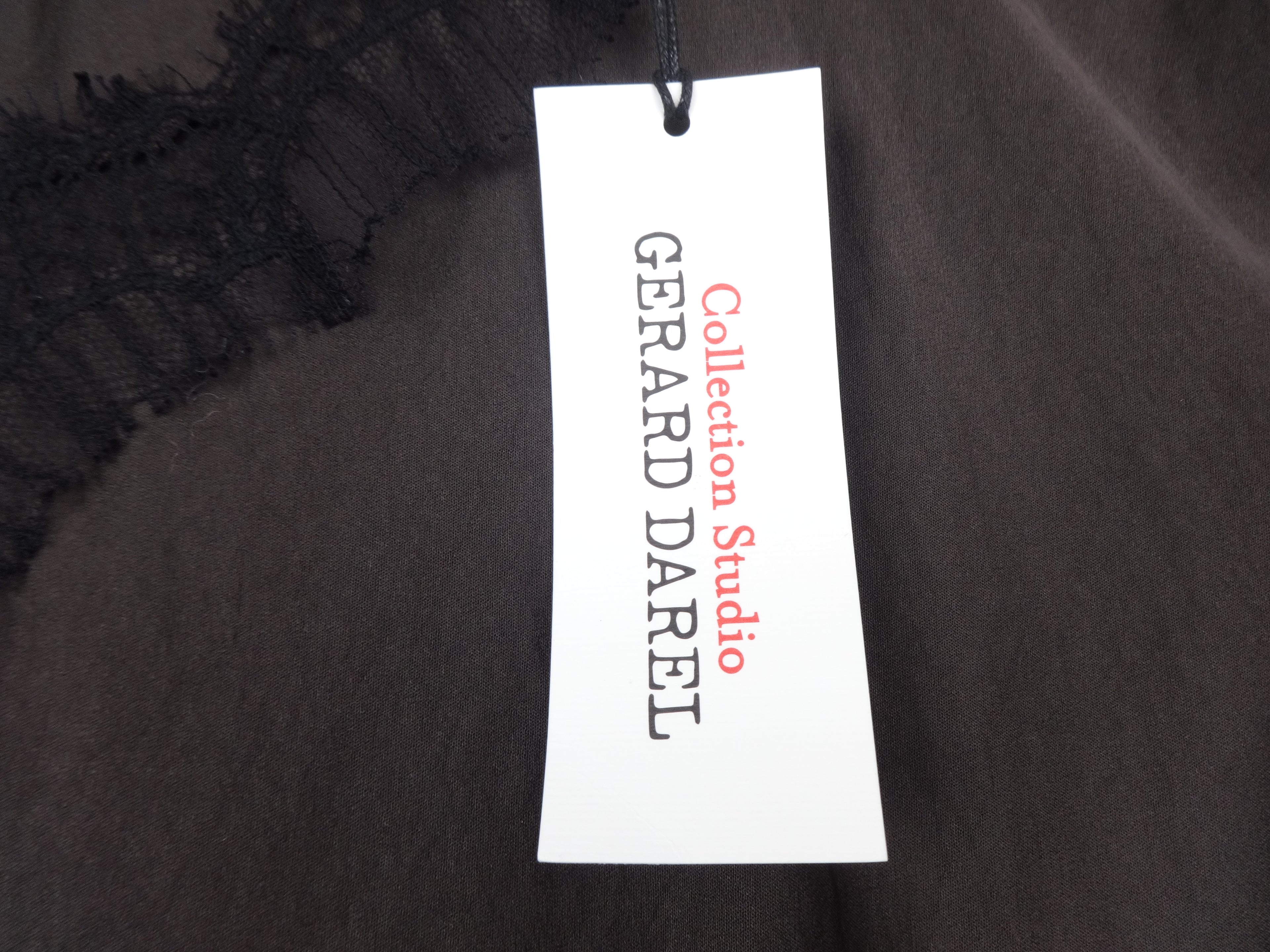 Gerard Darel Parisian Satin Slip Maxi Dress in Brown – Size 2