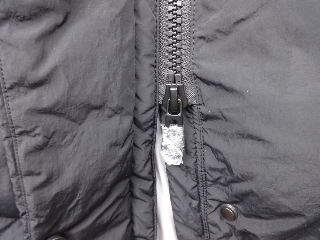Replay Black Longline Hooded Puffer Coat – Medium