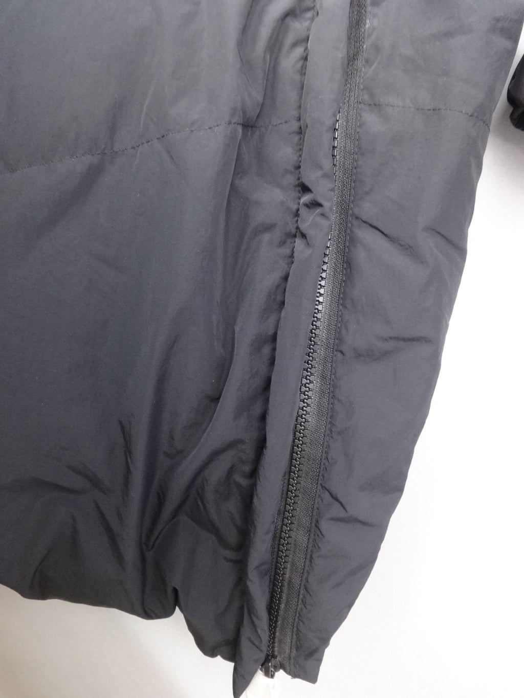 Replay Black Longline Hooded Puffer Coat – Medium