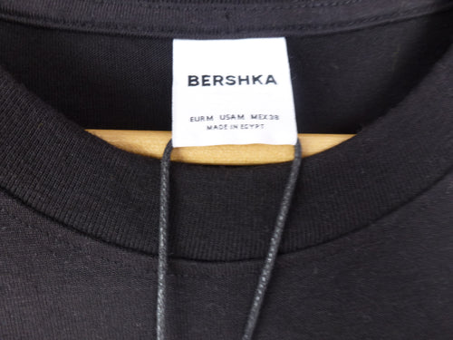 Bershka T-Shirt Mens Medium Black