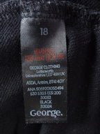 George T-Shirt Dress Womens 18 Black