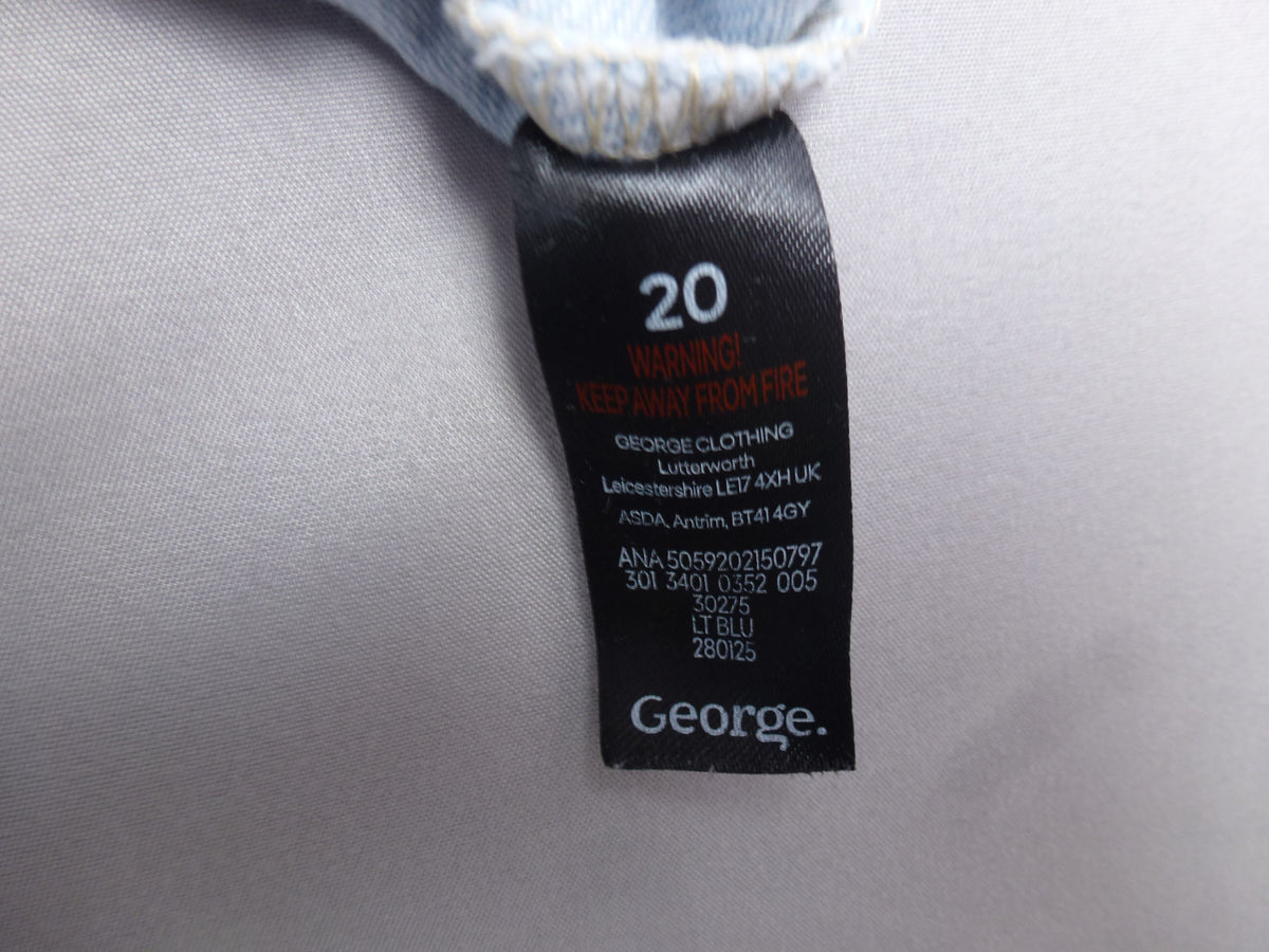 George Denim Shirt Womens 20 Light Blue
