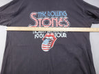 Rolling Stones T Shirt Womens Large Grey