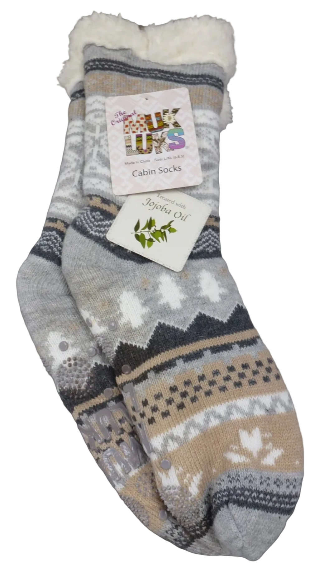 Muk Luks Slipper Socks Fair Isle