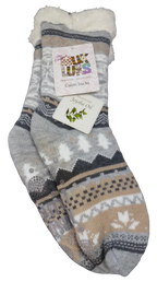 Muk Luks Slipper Socks Fair Isle