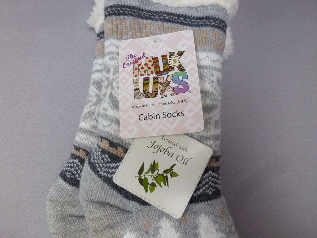 Muk Luks Slipper Socks Fair Isle