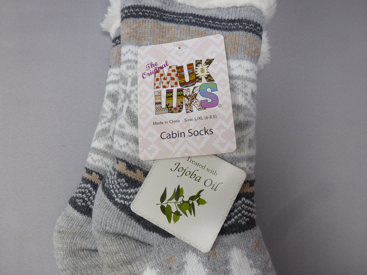 Muk Luks Slipper Socks Fair Isle