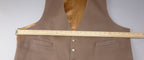 Waistcoat Brown Pure New Wool