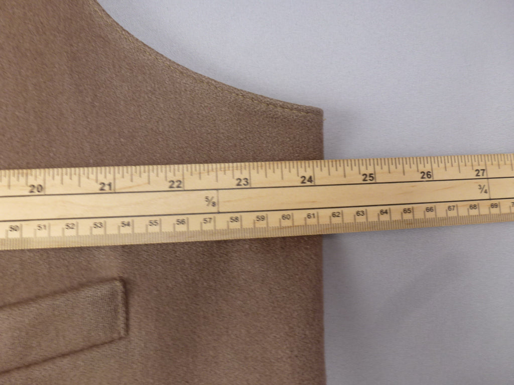 Waistcoat Brown Pure New Wool