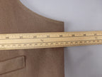 Waistcoat Brown Pure New Wool