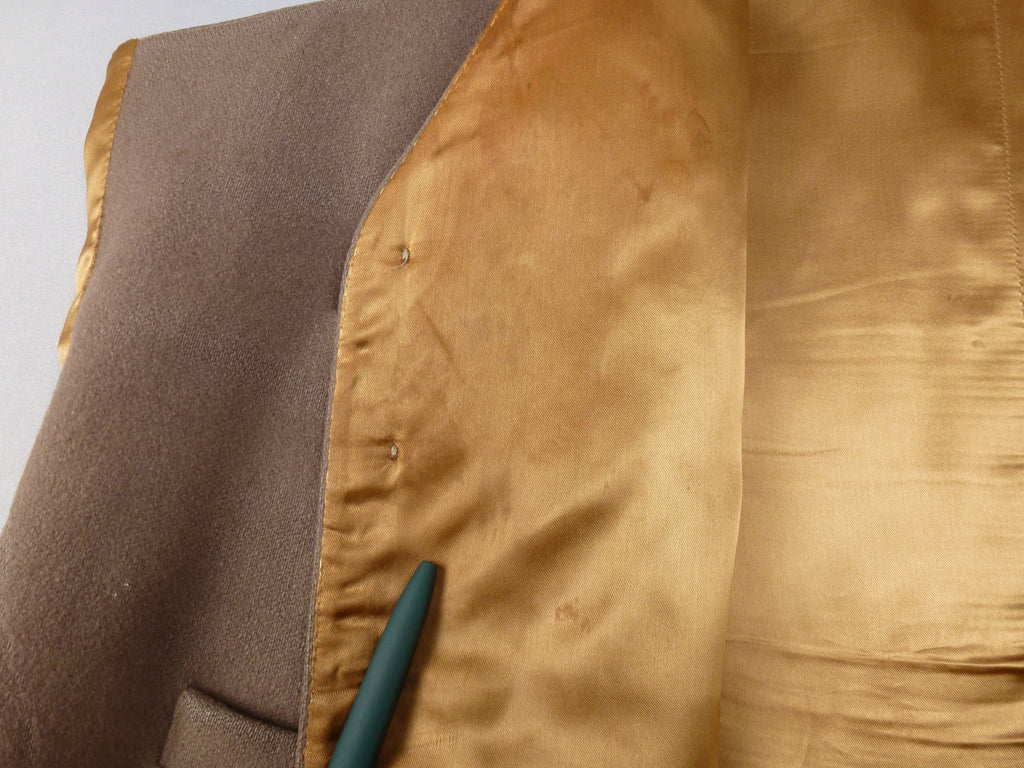 Waistcoat Brown Pure New Wool