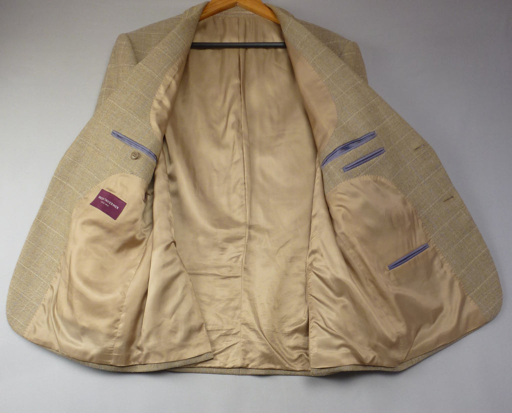 Brook Taverner Tweed Blazer Beige
