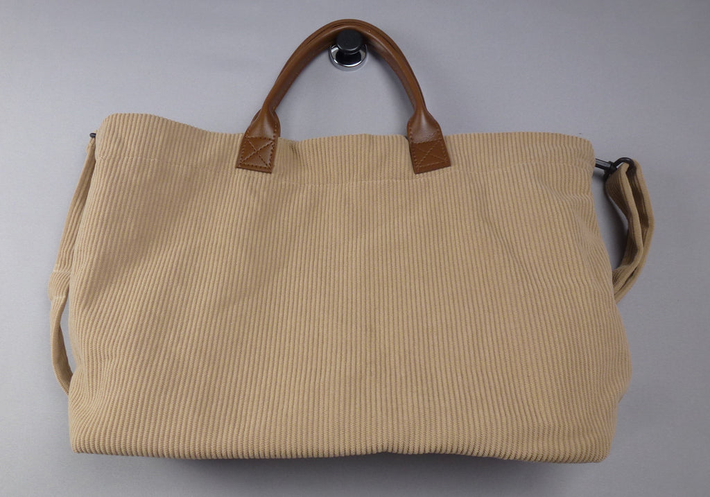 Tote Bag Beige Corduroy