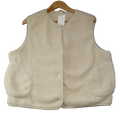 H&M Gilet Cream Teddy Fleece