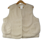 H&M Gilet Cream Teddy Fleece