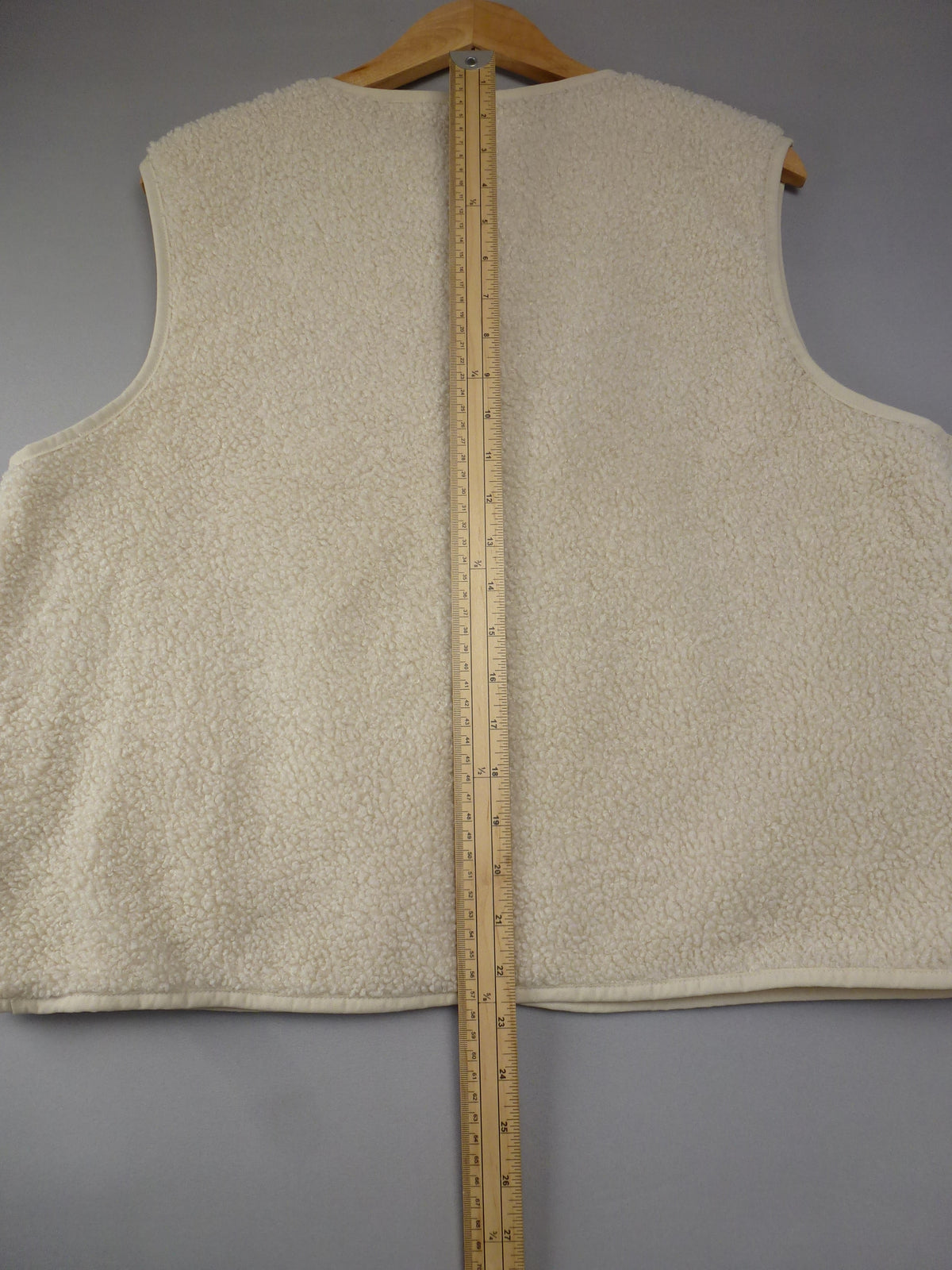 H&M Gilet Cream Teddy Fleece