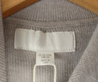 Zara Jumper Grey Bow Embroidered