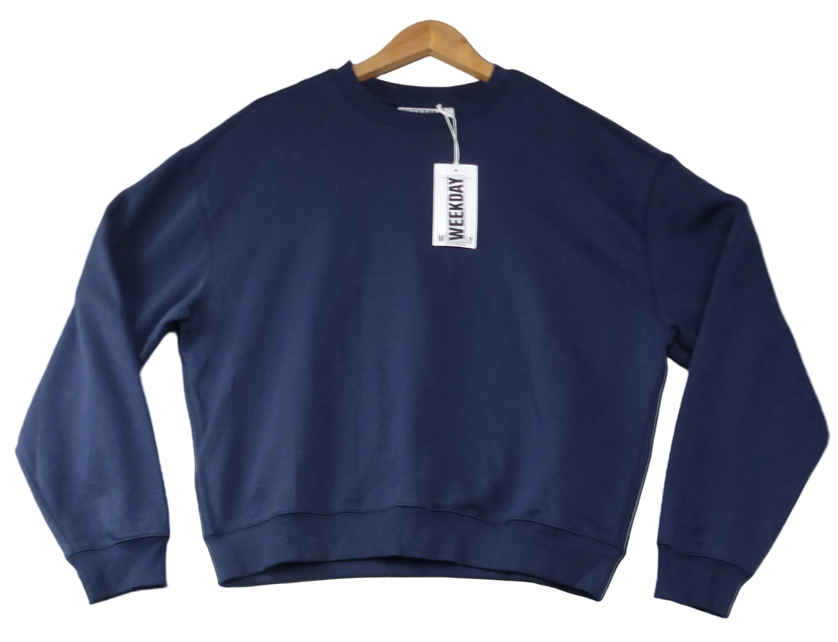 Weekday Sweatshirt Navy Blue