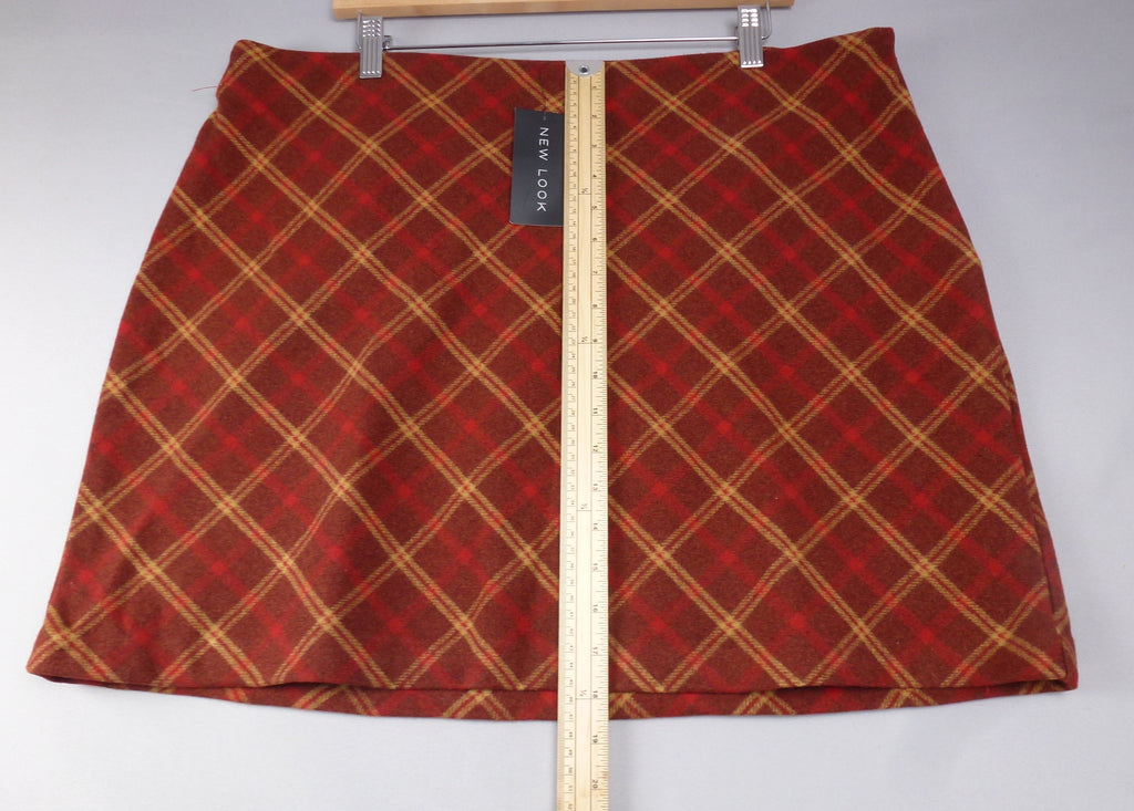 New Look Red Tartan Skirt