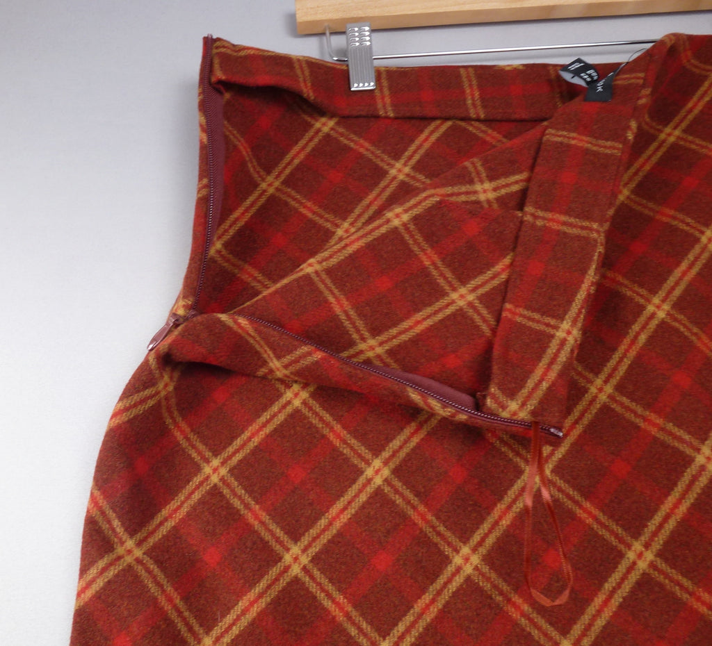 New Look Red Tartan Skirt