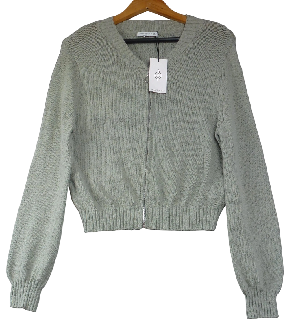 Stradivarius Cardigan Sage Green