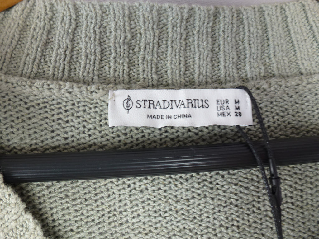 Stradivarius Cardigan Sage Green