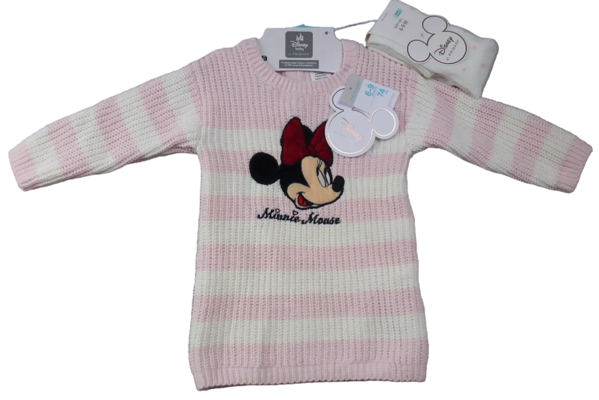 Disney Primark Outfit Set Baby Pink Cream