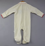 JoJo Maman Bebe My First Christmas Reindeer Cream Romper