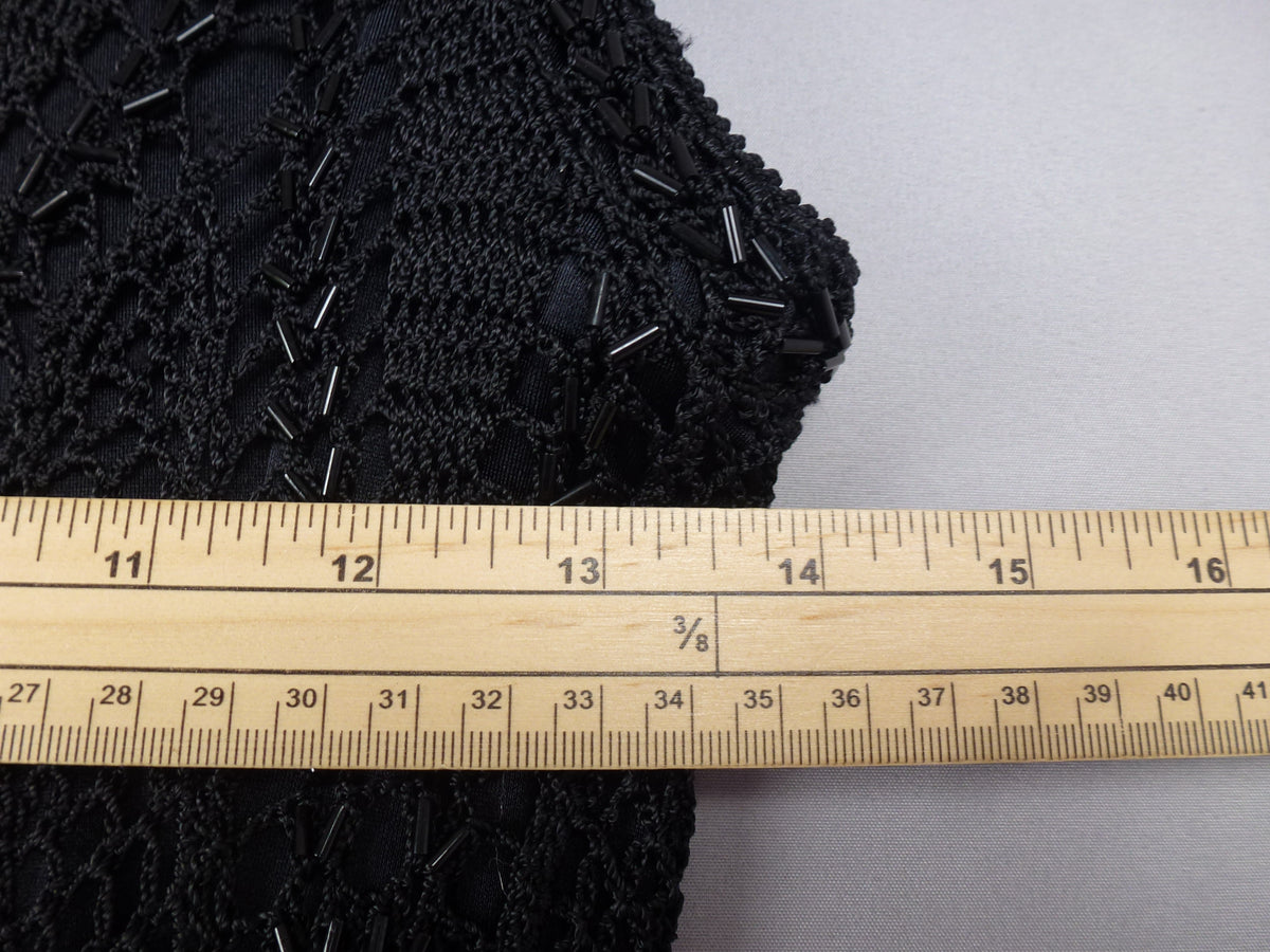 Karen Millen Hand Crochet Vintage Black Dress