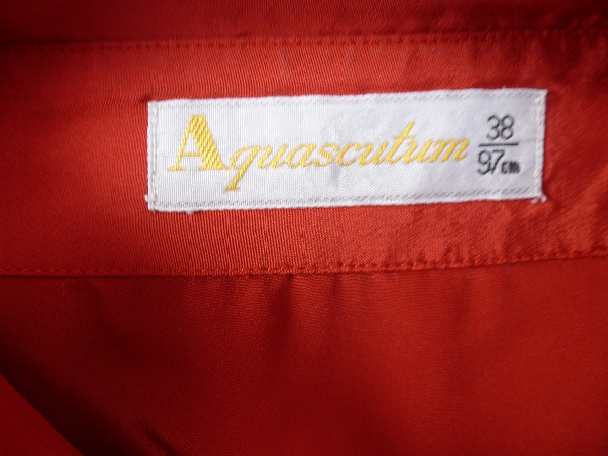 Aquascutum Vintage Red Horsebit Shirt