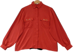 Aquascutum Vintage Red Horsebit Shirt