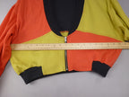 Vintage Pamplemousse Colour Block Cropped Jacket