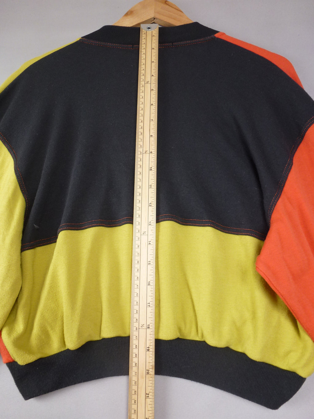 Vintage Pamplemousse Colour Block Cropped Jacket