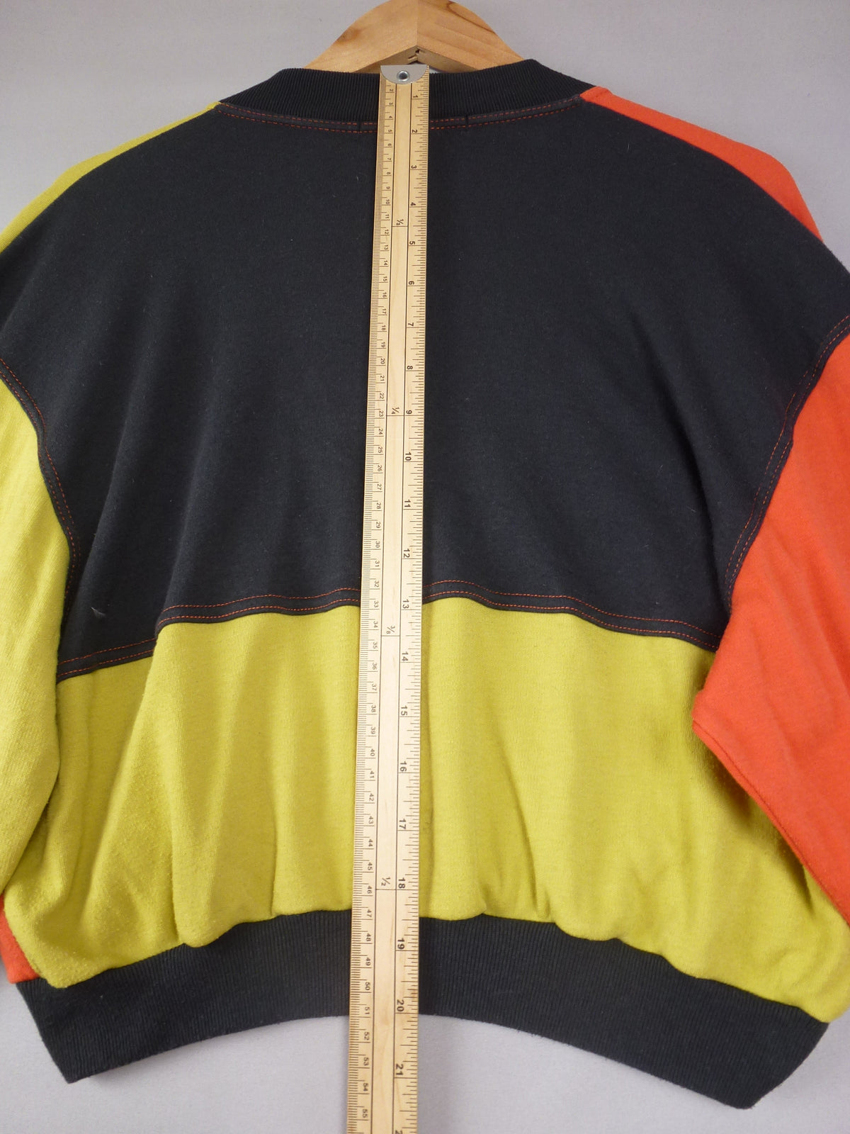 Vintage Pamplemousse Colour Block Cropped Jacket