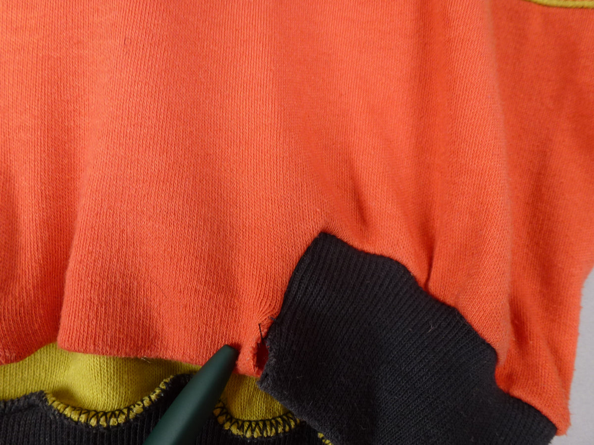 Vintage Pamplemousse Colour Block Cropped Jacket