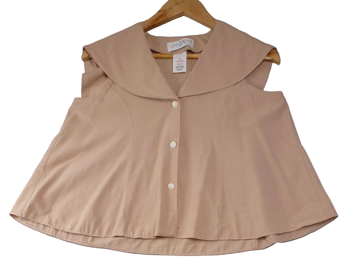 Vintage Rosami London Cape Top Beige
