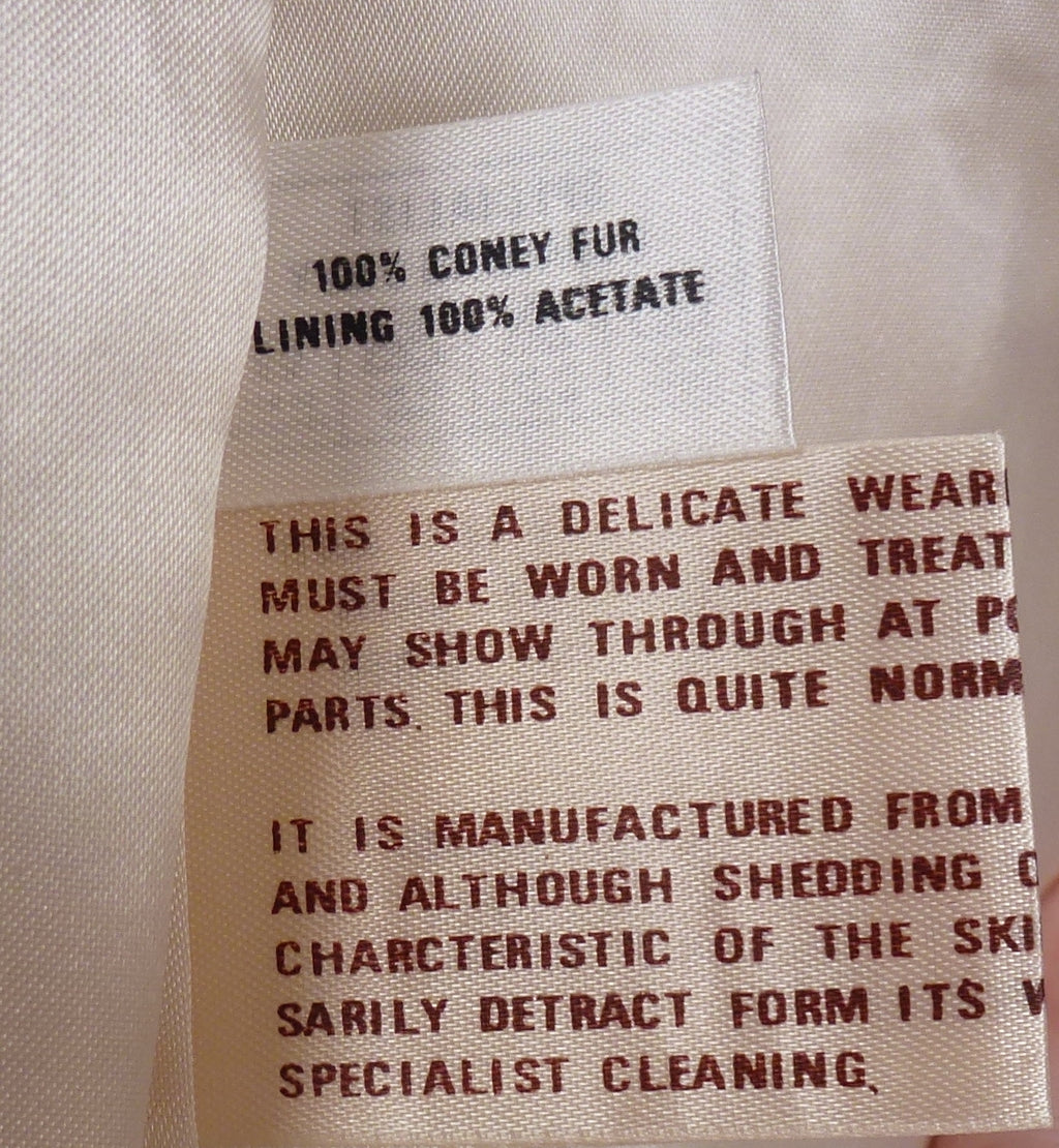 Vintage Fur Coat Cream