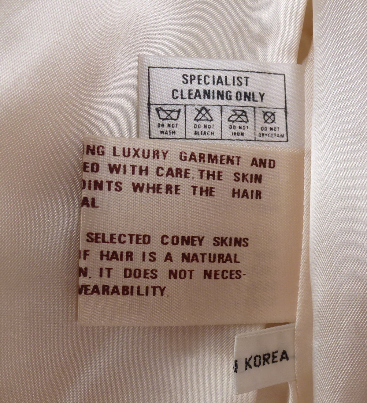 Vintage Fur Coat Cream