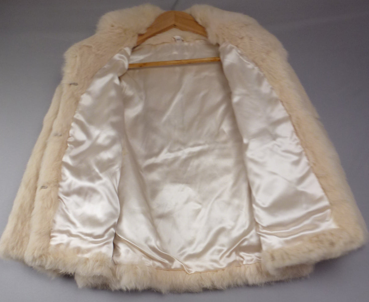 Vintage Fur Coat Cream