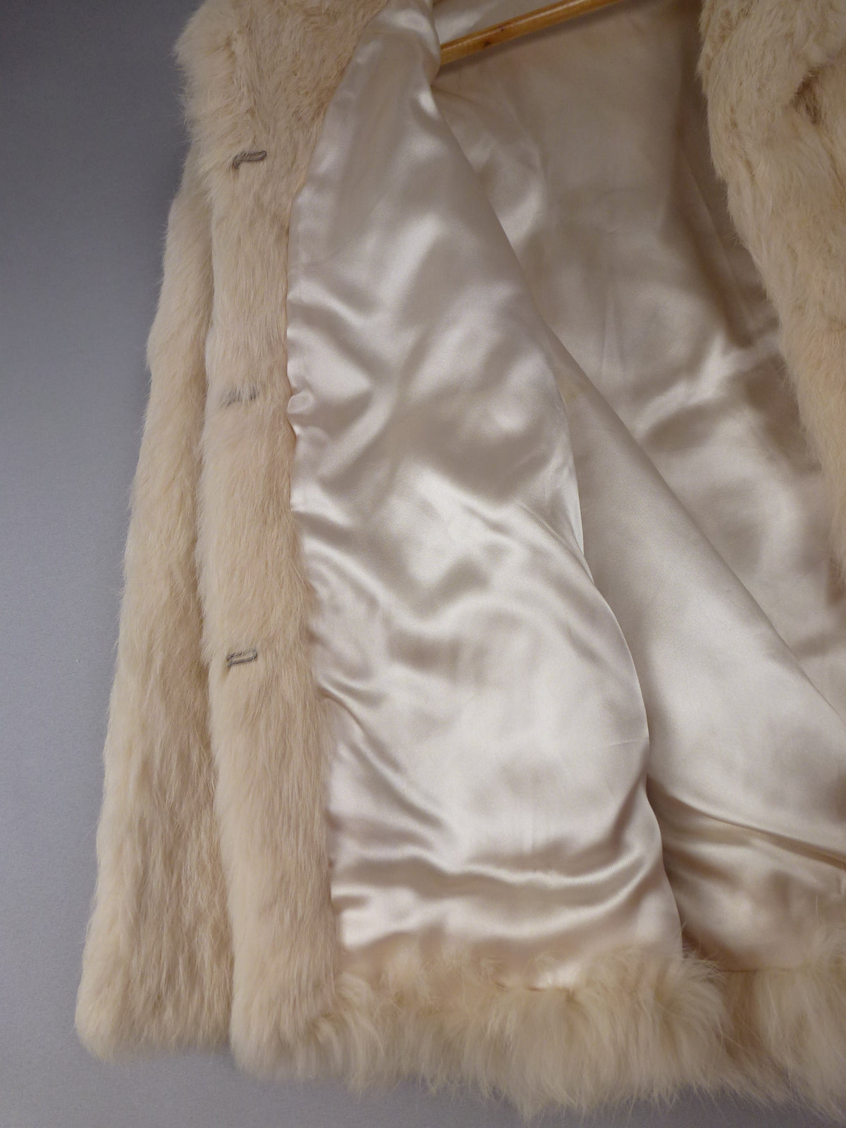 Vintage Fur Coat Cream