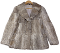 Vintage Grey Rabbit Fur Coat