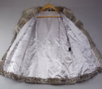 Vintage Grey Rabbit Fur Coat