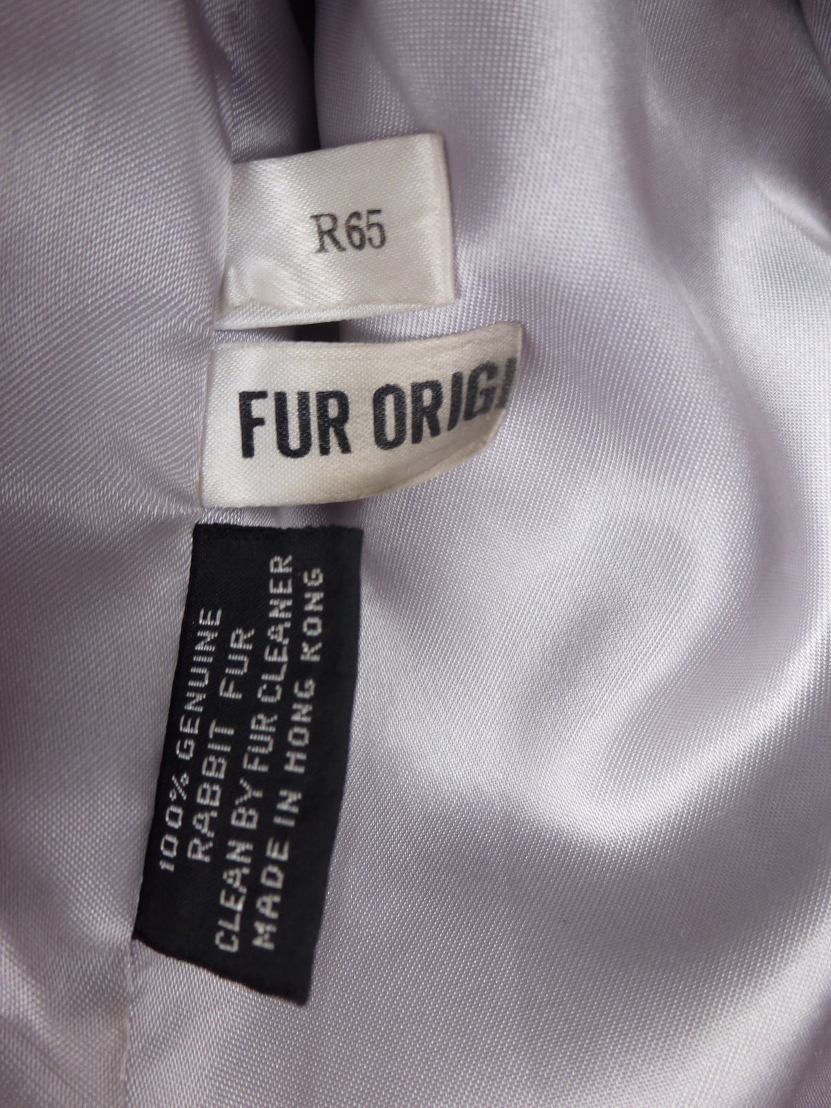 Vintage Grey Rabbit Fur Coat