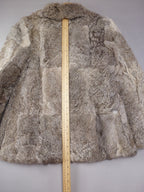 Vintage Grey Rabbit Fur Coat