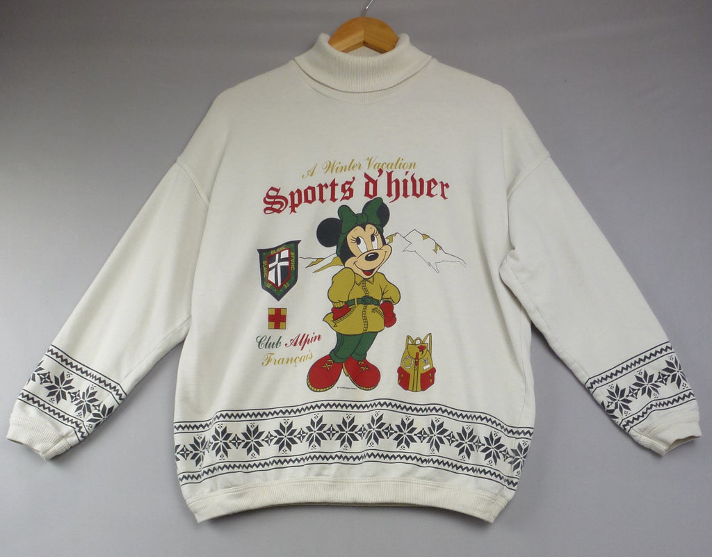 Vintage White Disney Minnie Mouse St Michael Sweatshirt