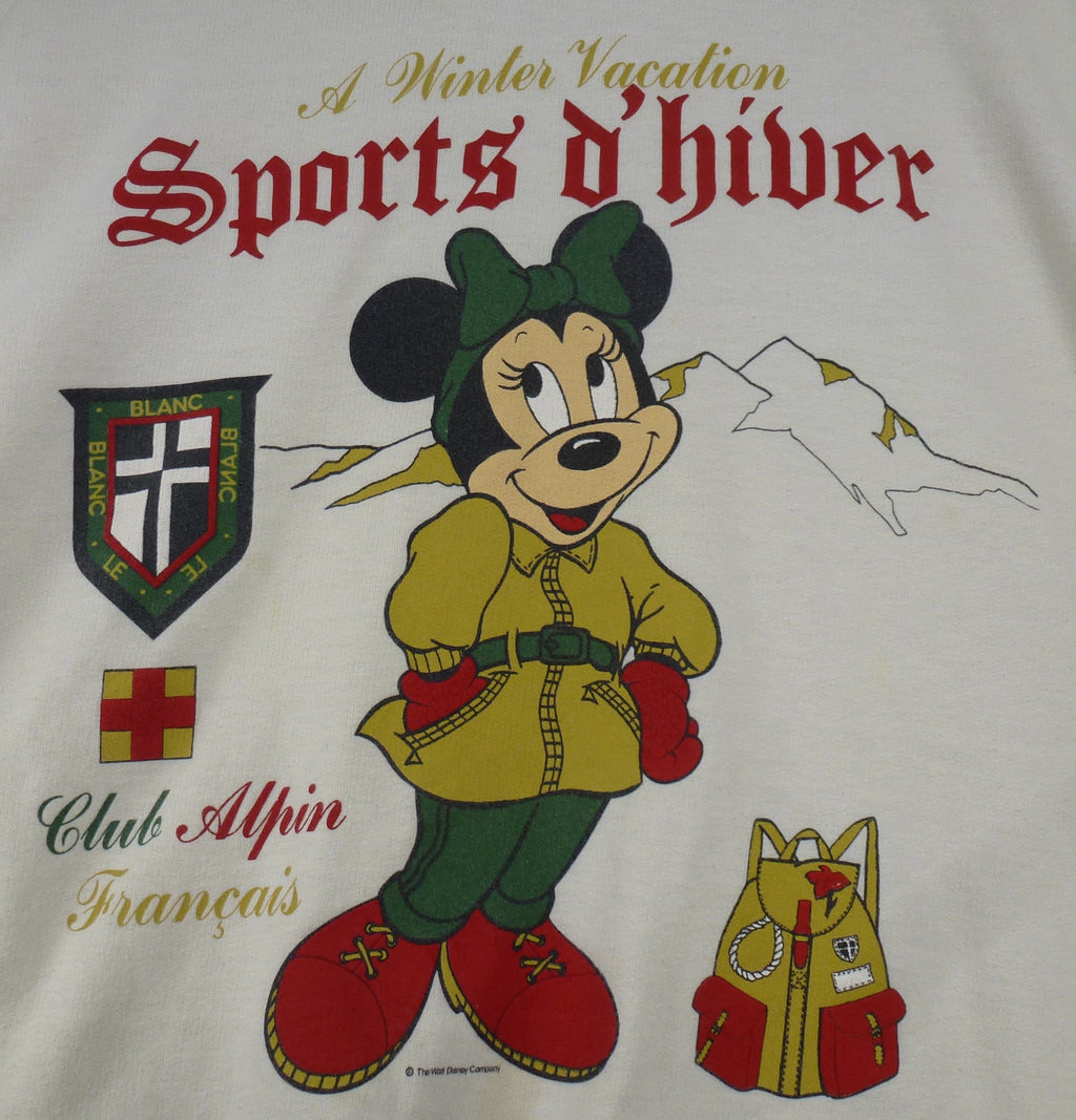 Vintage White Disney Minnie Mouse St Michael Sweatshirt
