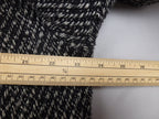 Wool Blend Oversized Black & White Coat