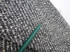Wool Blend Oversized Black & White Coat