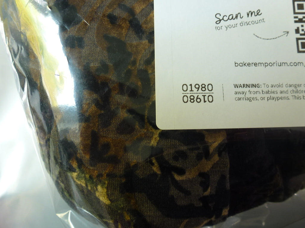 M&S Skirt Olive & Purple Devore Velvet