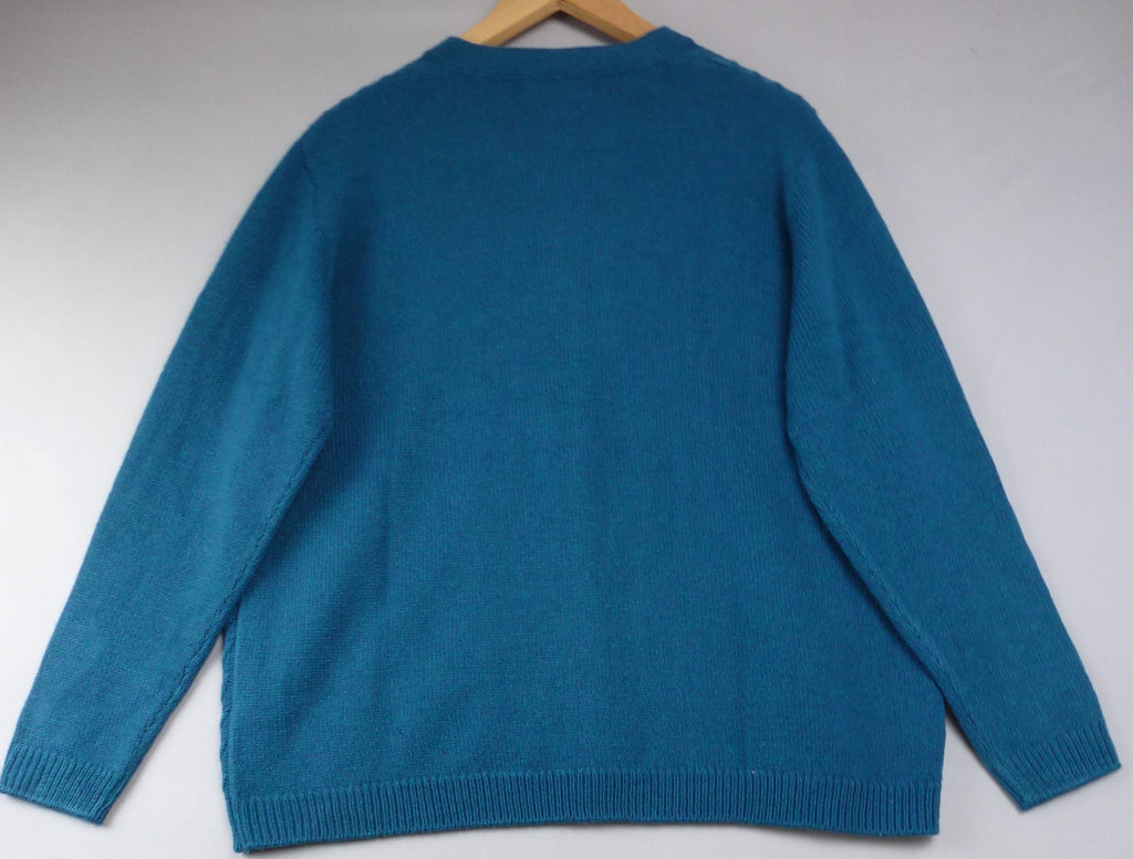 Honor Millburn Teal Cable Knit Cardigan